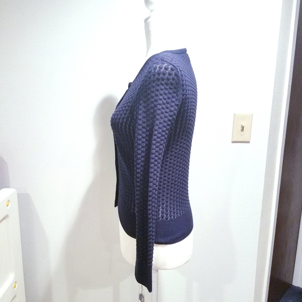 NWT Maison Jules Navy Long Sleeve Sweater size XS - Picture 4 of 8